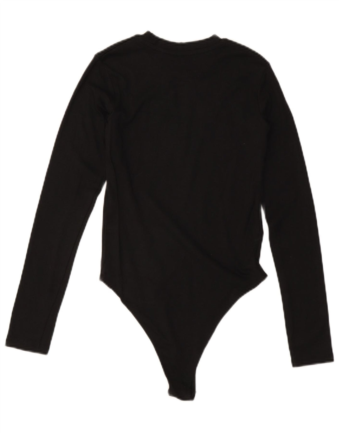 ZARA Damen Langarm-Body UK 14 Large Schwarz