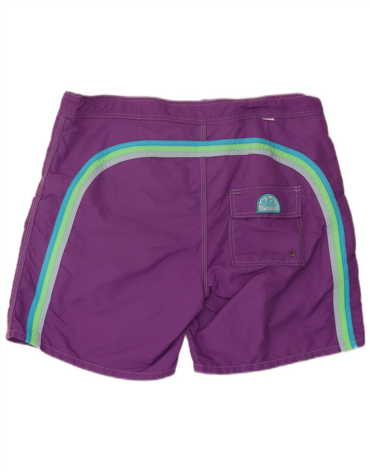 Sundek Herren-Badeshorts, groß, lila, Nylon