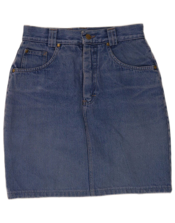 Mash Damen-Jeansrock mit hoher Taille, Größe 46, Größe L, W26, Blau, Baumwolle