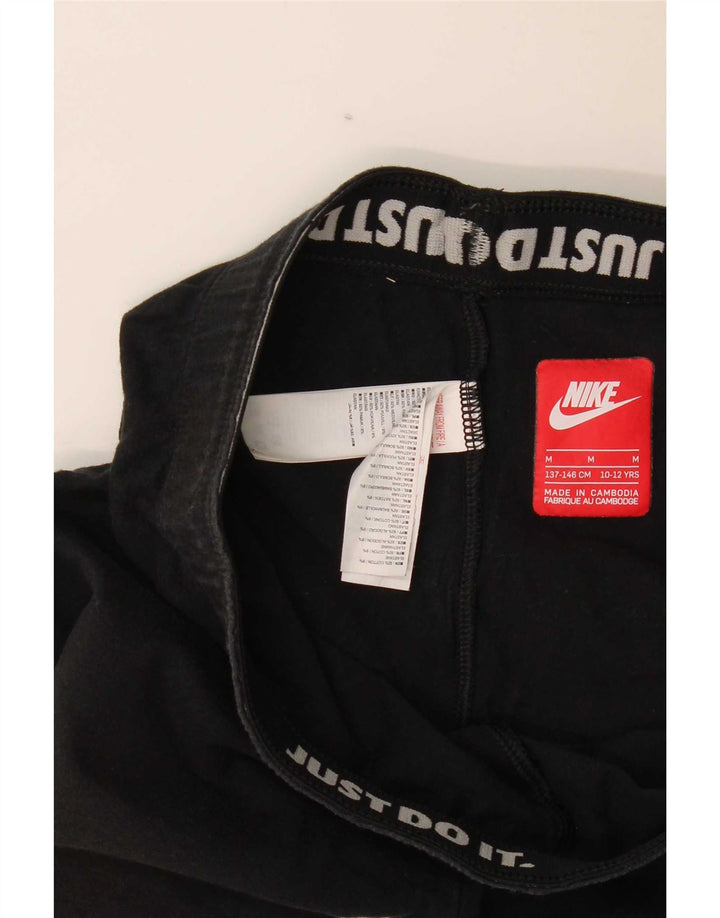 Nike Mädchen-Grafik-Leggings, 10–11 Jahre, mittelgroß, schwarze Baumwolle