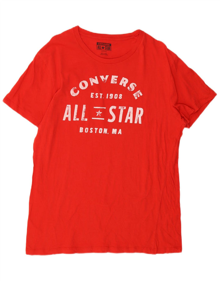 Converse Herren Grafik T-Shirt Top XL Rot