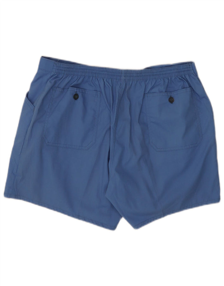 VINTAGE Herren Chino Shorts IT 54 2XL W32 Blaues Polyester