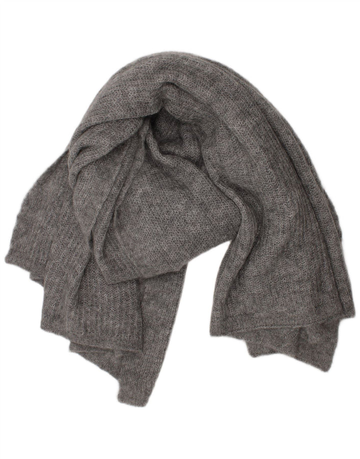 American Vintage Damen-Strick-Rechteckschal, Einheitsgröße, Grau