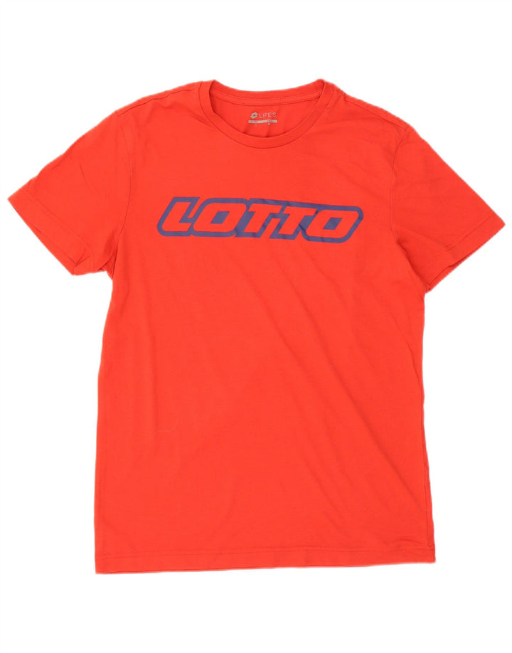 Lotto Herren Grafik-T-Shirt-Oberteil Mittelrot