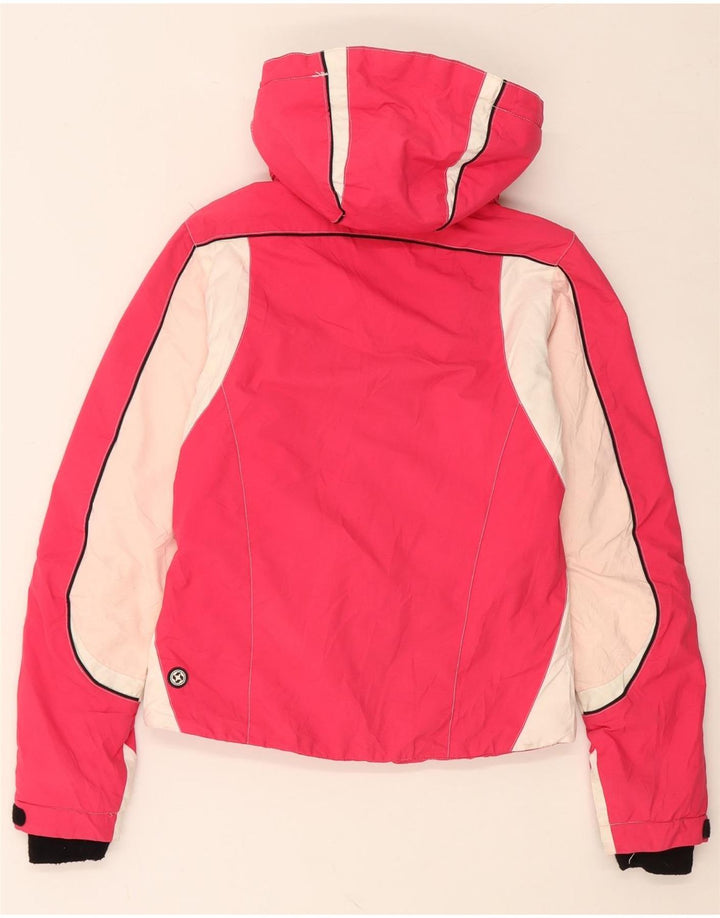 COLMAR Damen Skijacke mit Kapuze EU 38 Small Pink Colourblock