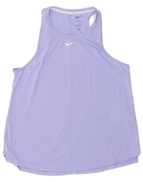Nike Damen Dri Fit Weste Top UK 16 Large Lila Polyester Sport