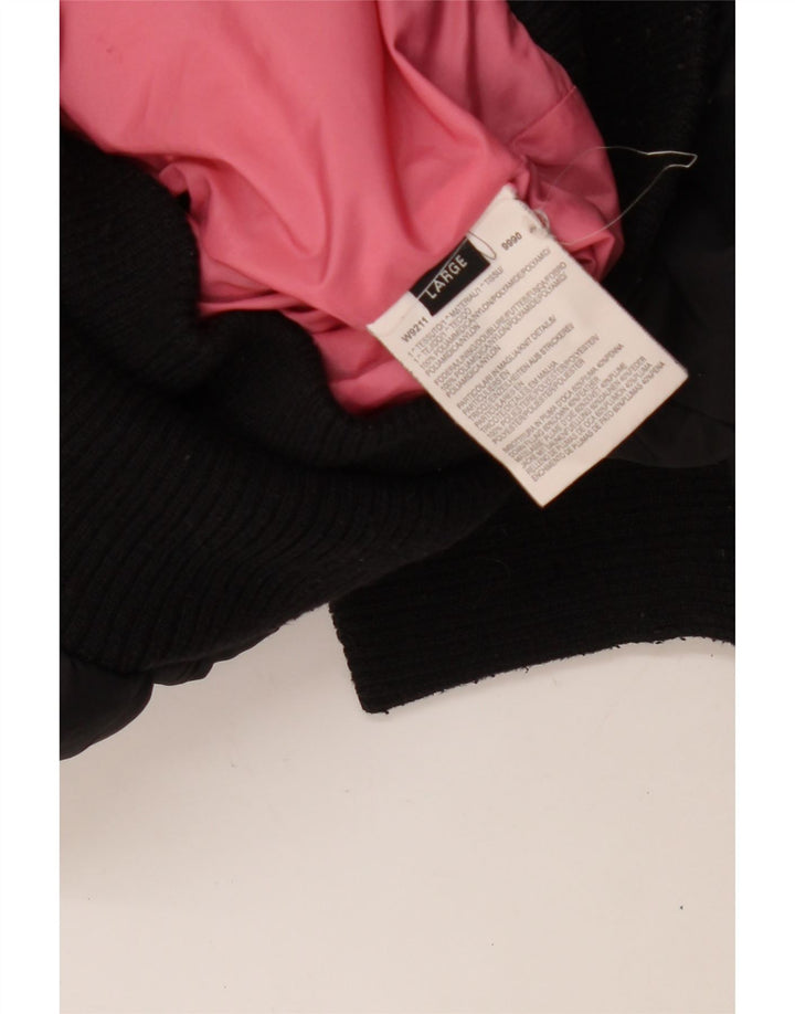 GUESS Wattierte Damenjacke mit Kapuze, UK 16, Größe L, Schwarz, Polyamid