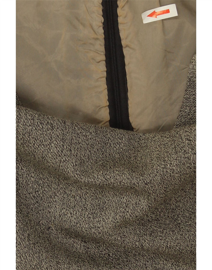 Vintage Damen Ärmelloses Etuikleid UK 12 Mittelgrau