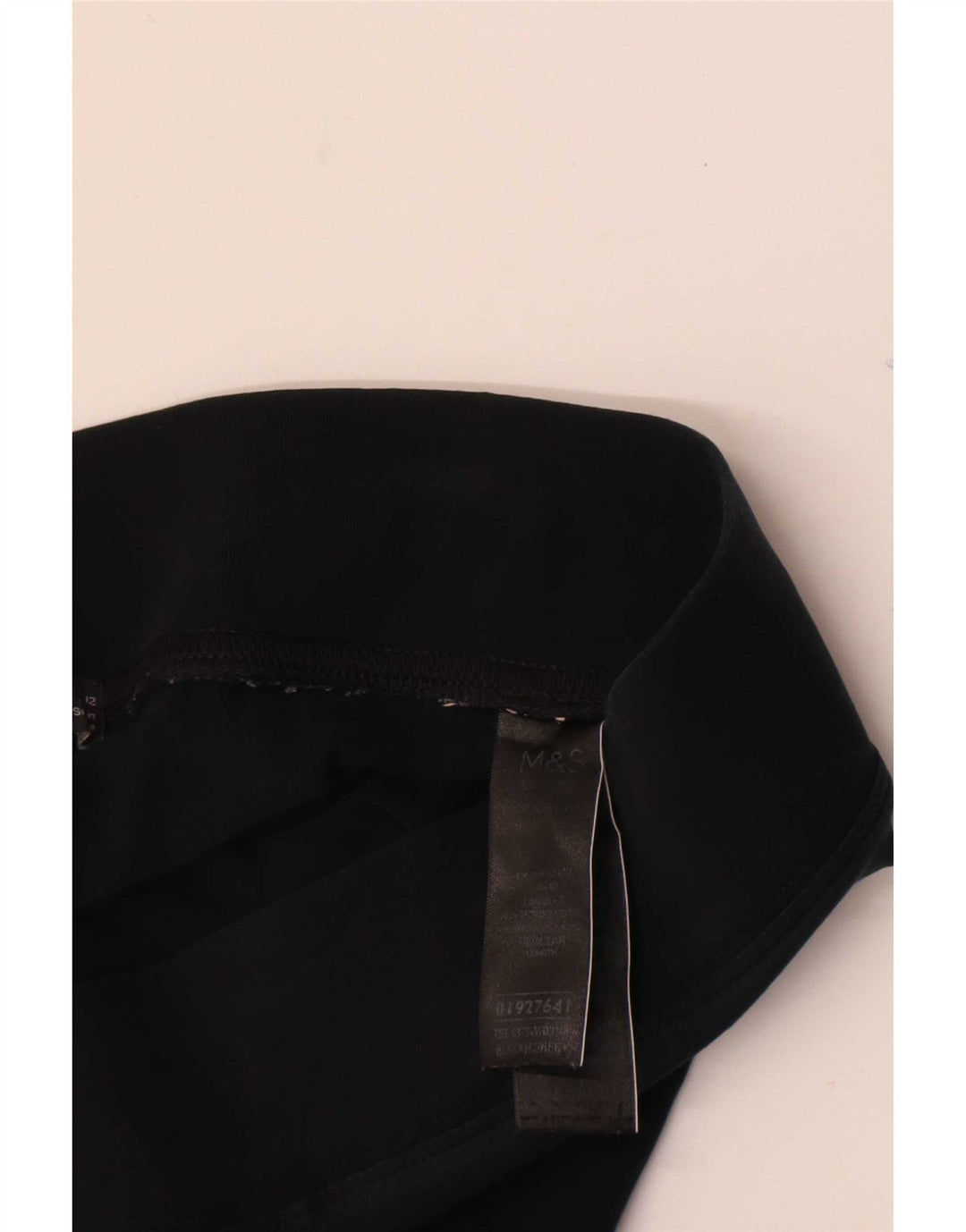 Marks & Spencer Damen Leggings UK 12 Mittelschwarze Baumwolle