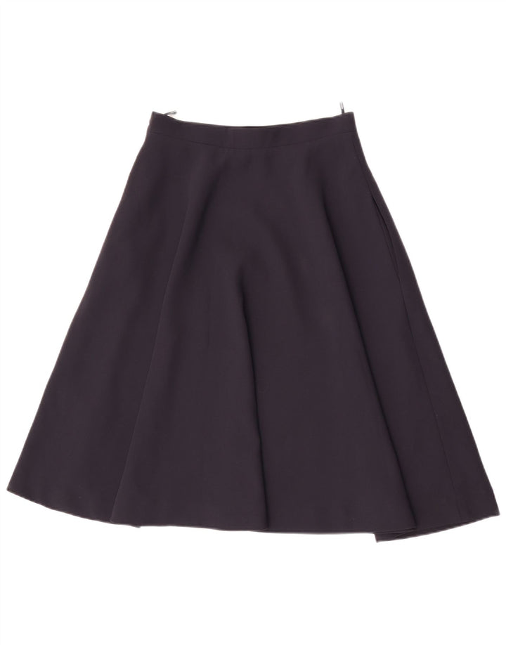 Armani Damen A-Linienrock IT 40 Small W26 Marineblaues Polyester