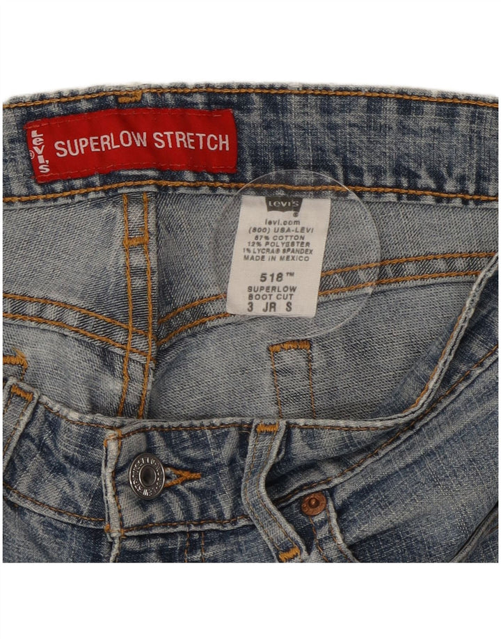 Levi's Damen 518 Super Low Bootcut Jeans US 3 Small W28 L30 Blaue Baumwolle