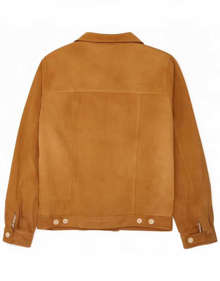 Vintage Herren Wildlederjacke UK 38 Medium Beige