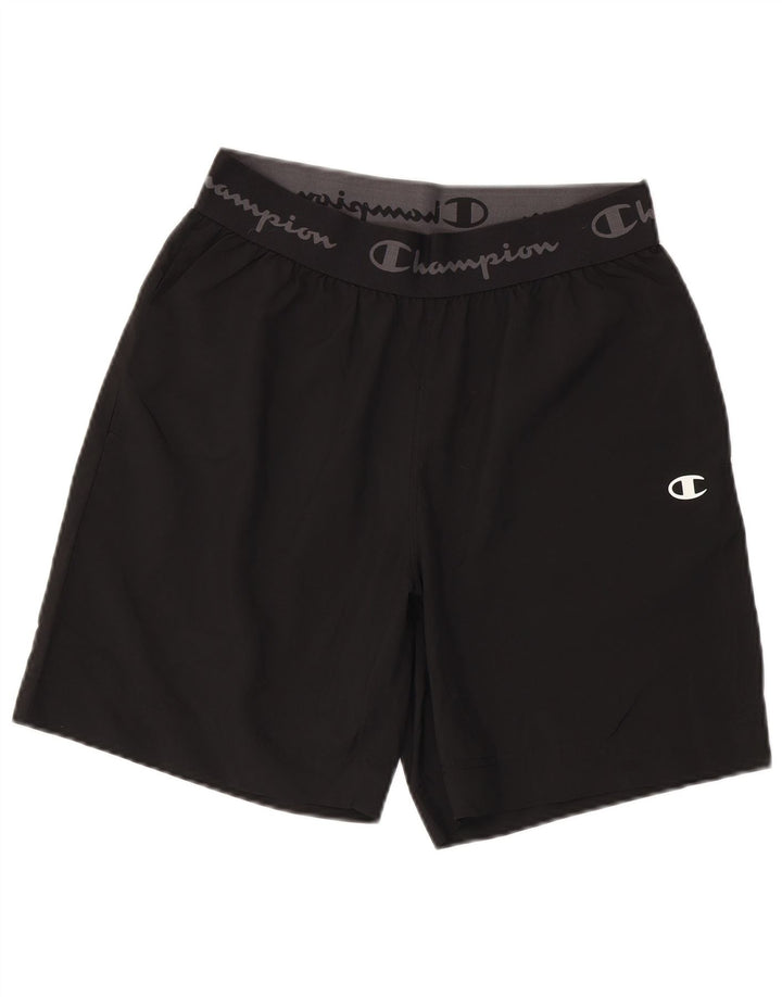 Champion Herren Graphic Sport Shorts Mittelschwarzes Polyester