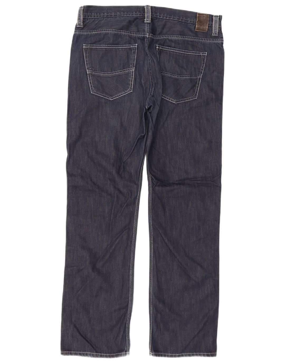 Marks & Spencer Herren Autograph Straight Jeans W36 L33 Marineblaue Baumwolle