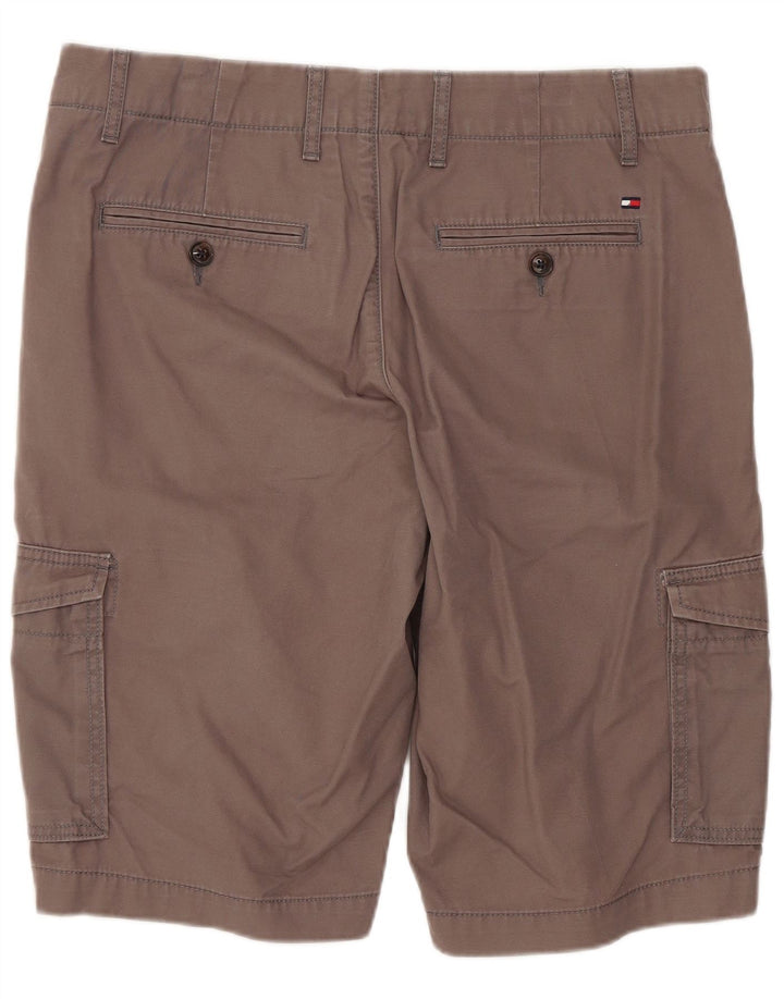 TOMMY HILFIGER Herren Cargo Shorts W31 Mittelgraue Baumwolle