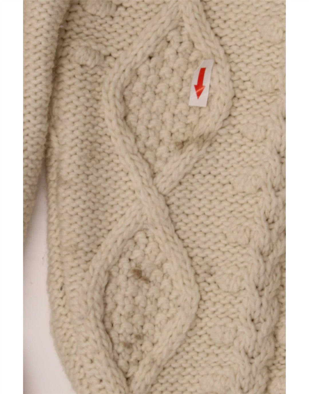 Zara Damen-Pullover mit Rollkragen, übergroß, Größe 40, Beige