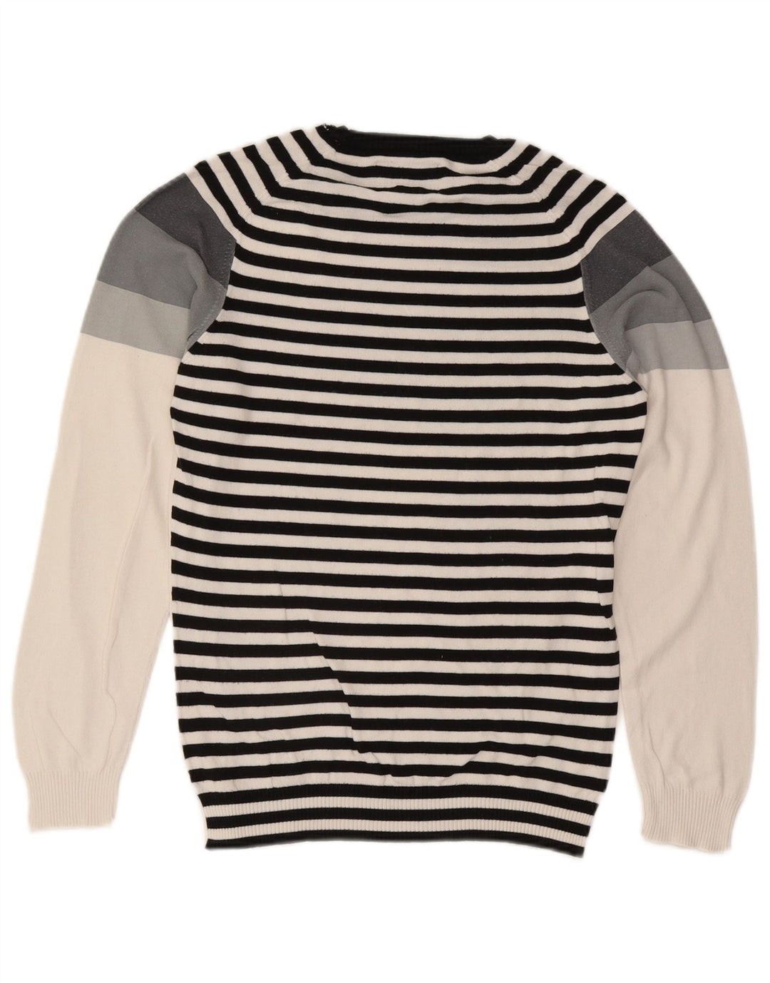 Energie Herren-Pullover mit Rundhalsausschnitt, Größe S, Grau, Farbblock