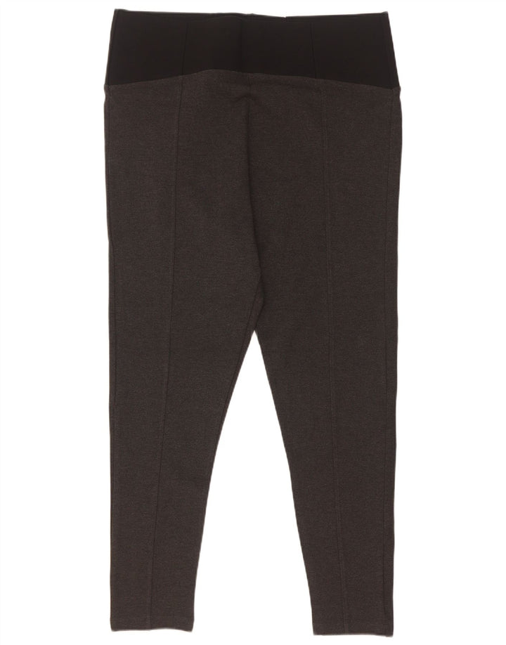 Marks & Spencer Damen Leggings UK 18 XL Graue Colourblock-Viskose