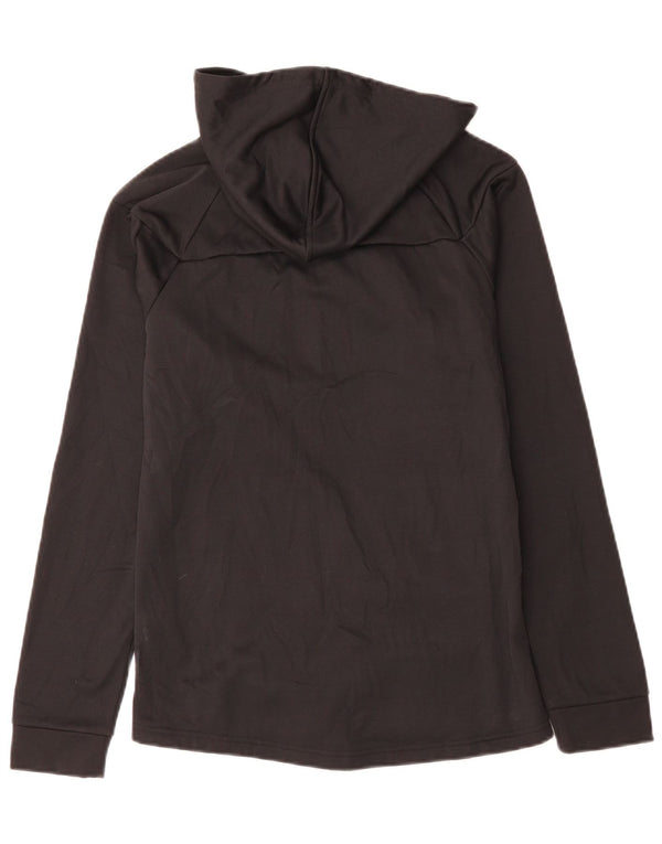 Puma Mädchen-Kapuzenpullover mit Reißverschluss, 15–16 Jahre, schwarzes Polyester