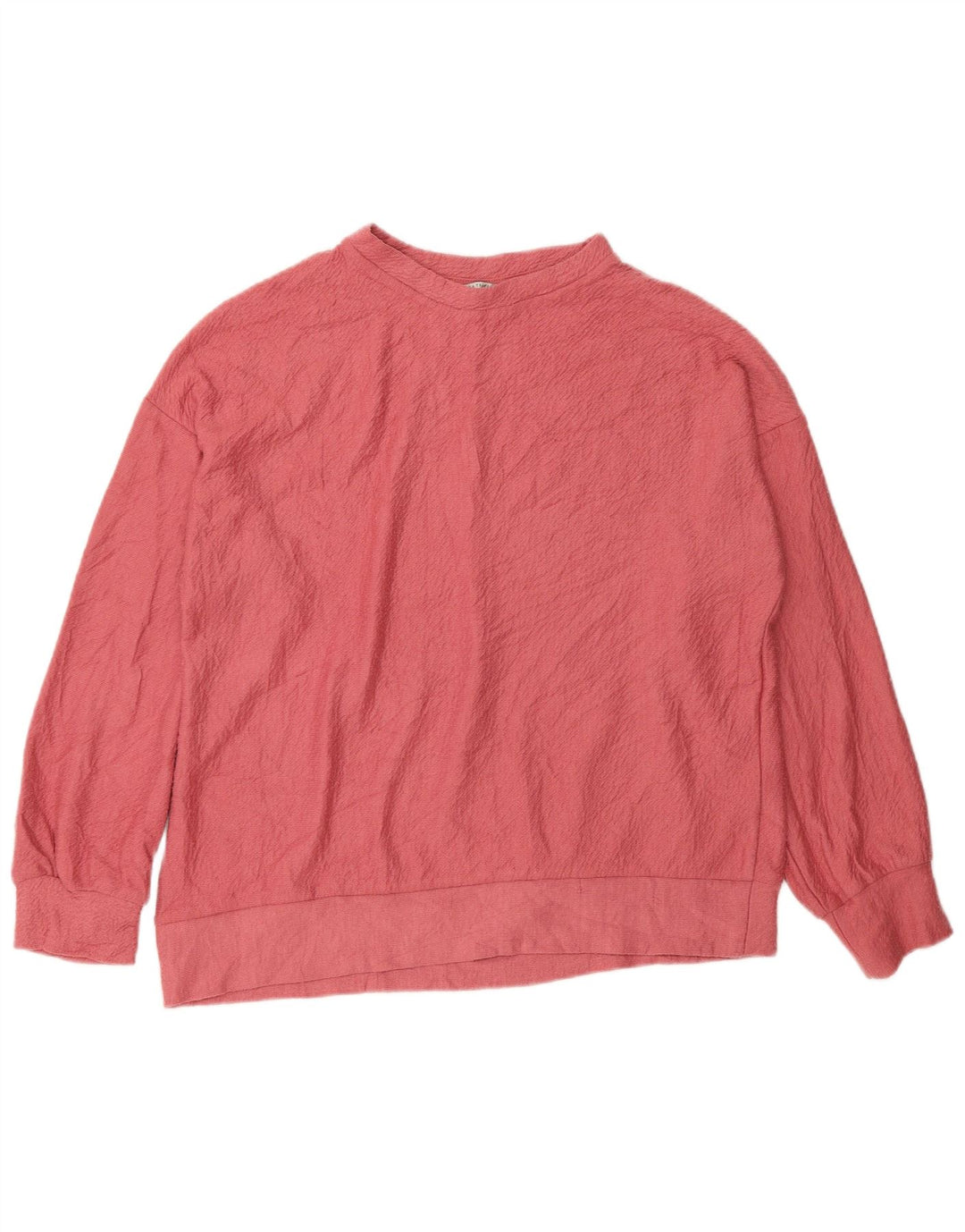 Zara Damen Trafaluc Übergroßer Sweatshirt-Pullover UK 10 Small Pink