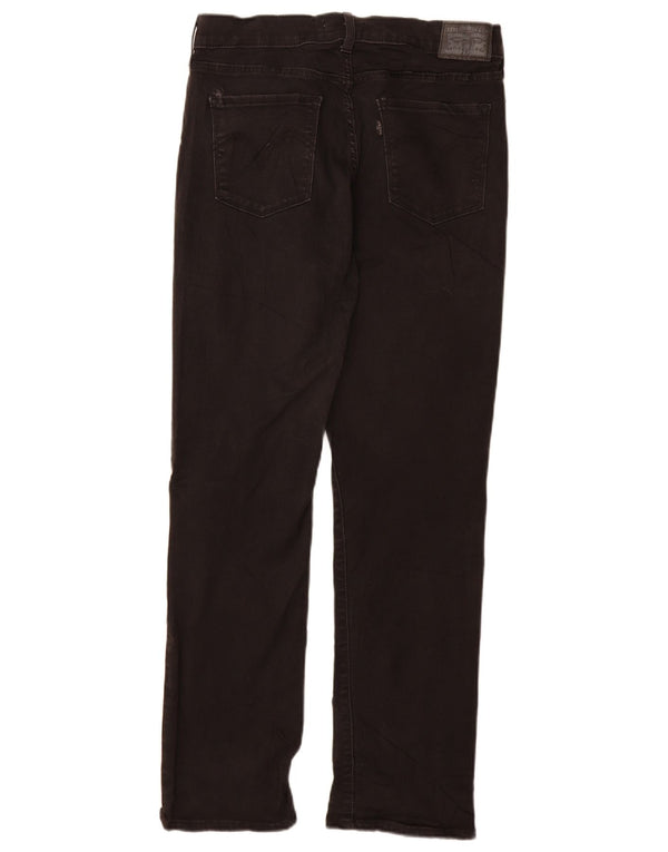 Levi's Damen Classic Straight Jeans US 10 Large W30 L30 Schwarze Baumwolle