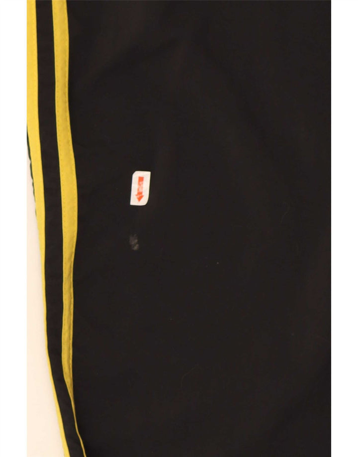 Adidas Herren-Trainingshose, Jogginghose, groß, aus schwarzem Nylon