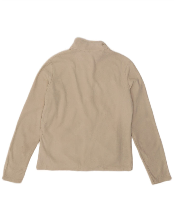 Marks & Spencer Damen Fleecejacke UK 12 Medium Beige Polyester