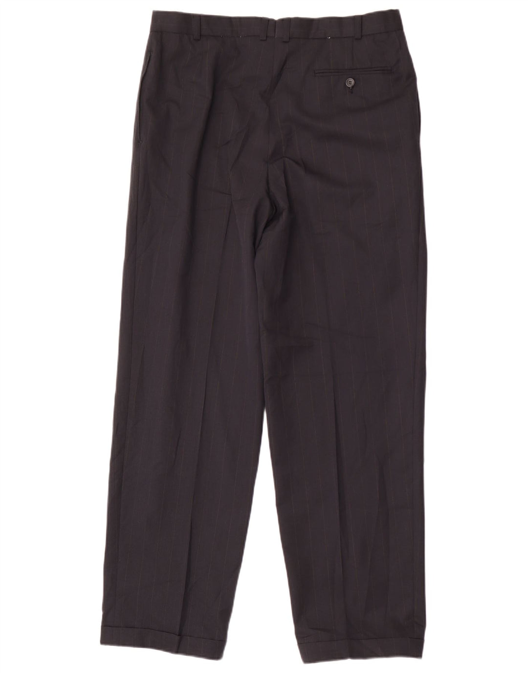 Marks & Spencer Herren-Anzughose mit Pegged-Anzug, W36 L31, marineblaues Polyester