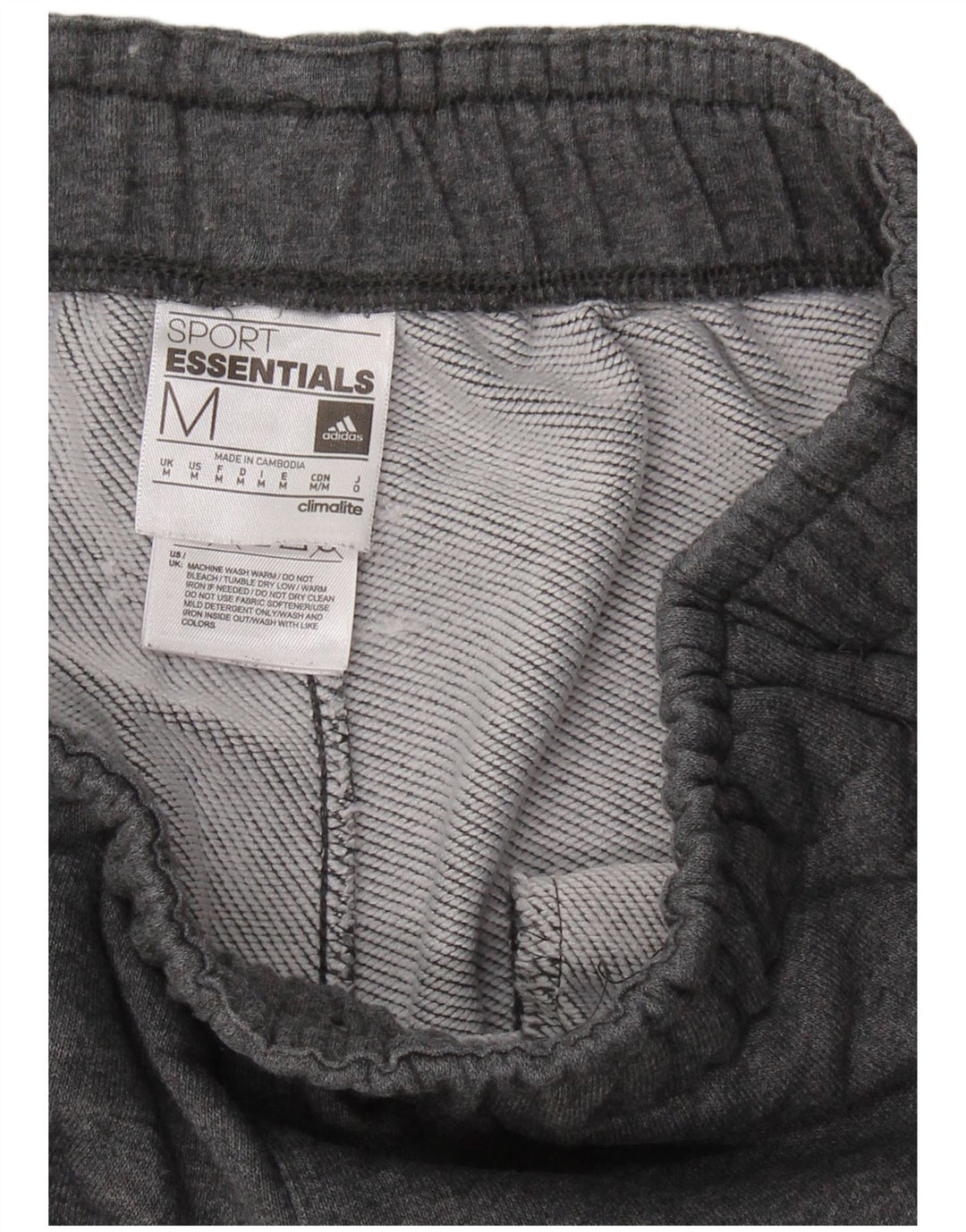 ADIDAS Herren Climalite Trainingshose Jogger mittelgraue Baumwolle
