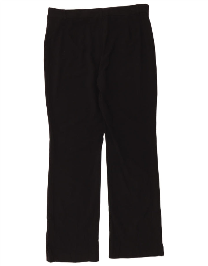 Marks & Spencer Damen Bootcut-Anzughose UK 14 Large W34 L30 Schwarz