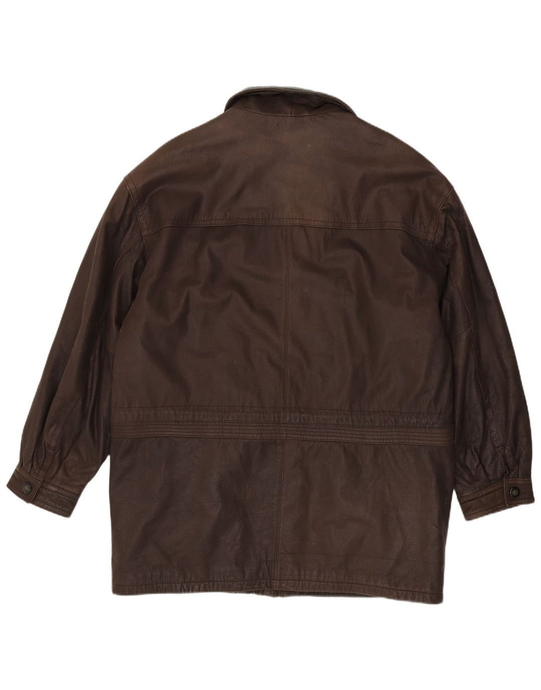 JOHN B Herren Lederjacke UK 46 3XL Braunes Leder