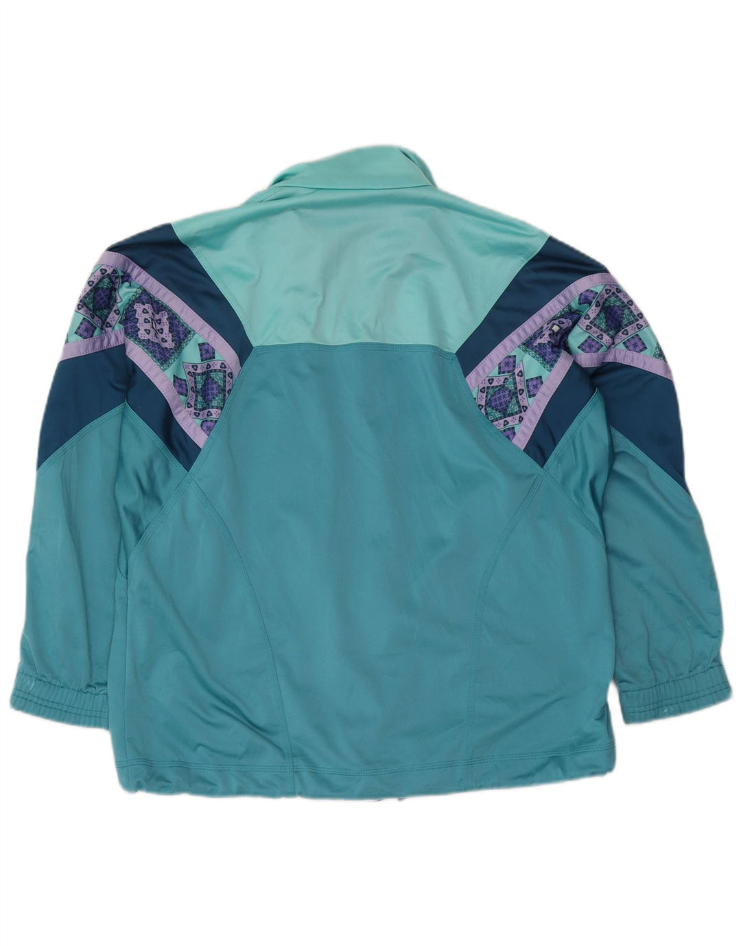 Diadora Herren-Trainingsanzugoberteil mit Grafik, UK 38, mittelgrün, geometrisch