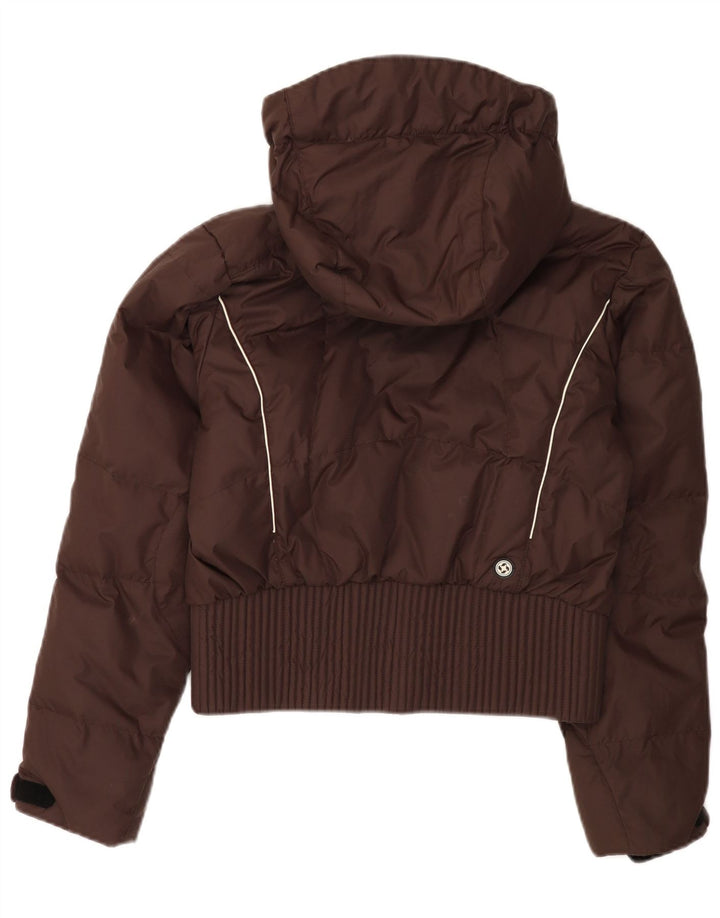 Colmar Damen Wattierte Jacke mit Kapuze IT 42 Mittelbraunes Polyamid