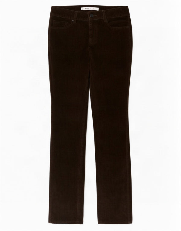 Zara Damen Slim Velour Freizeithose EU 36 XS W26 L33 Khaki