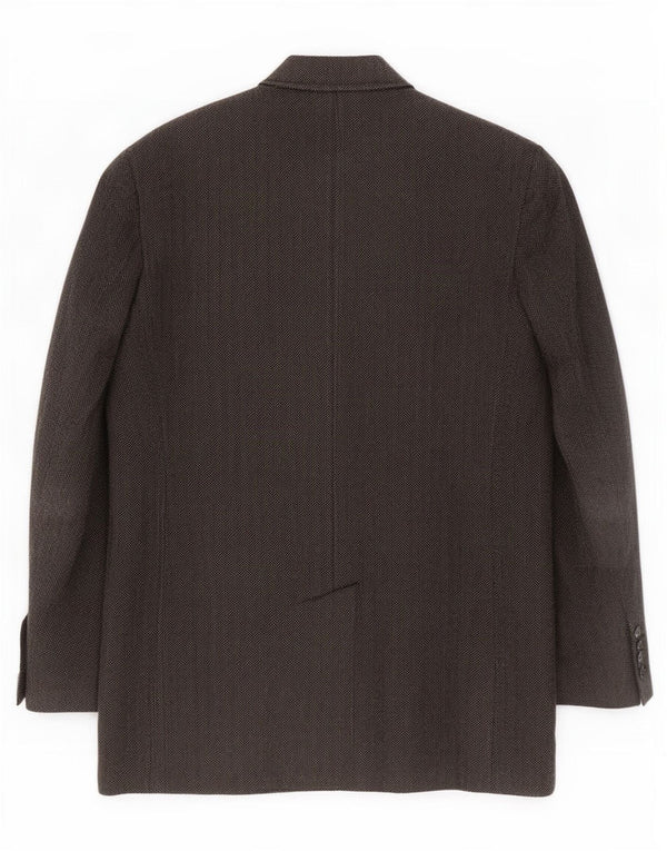 Gant Herrenmantel UK 42 XL Graues Fischgrätenmuster aus Polyester