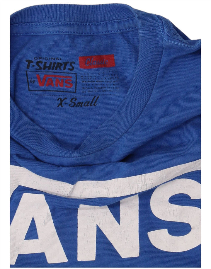 Vans Damen-T-Shirt mit klassischer Passform und Grafik, UK 6 XS, Blau