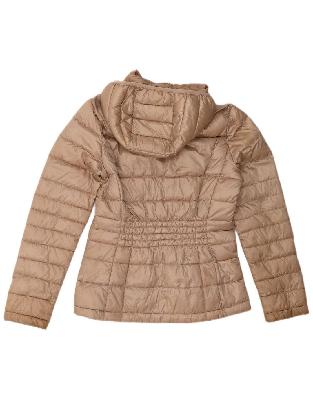 Calvin Klein Damen-Jacke mit Kapuze, gepolstert, UK 10, Größe S, beige, Polyester