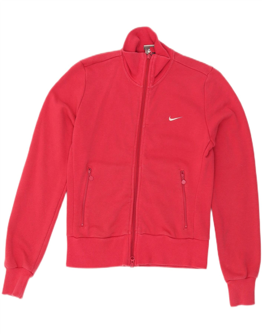NIKE Womens Tracksuit Top Jacket UK 8/10 Small Red Vintage Nike and Second-Hand Nike from Messina Hembry 