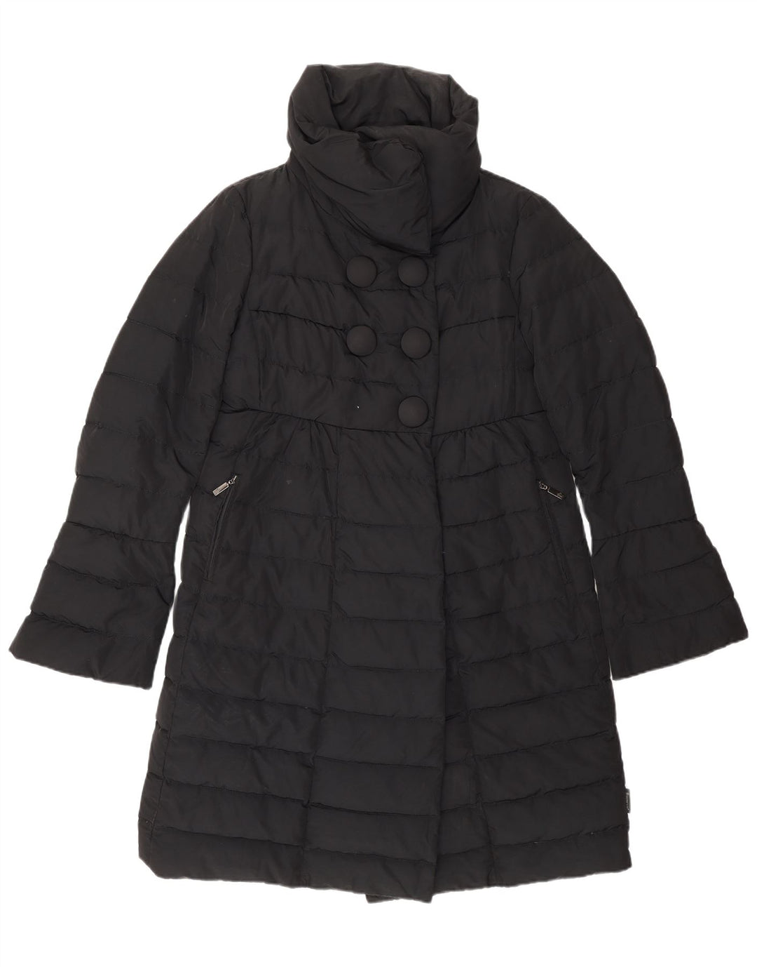 MONCLER Gepolsterter Damenmantel, Größe 1, klein, schwarz, Polyamid, klassisch