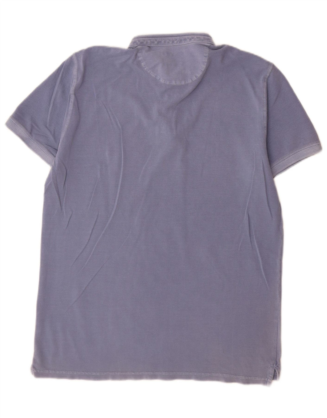 Massimo Dutti Herren-Poloshirt mit lässiger Passform, Größe L, Blau