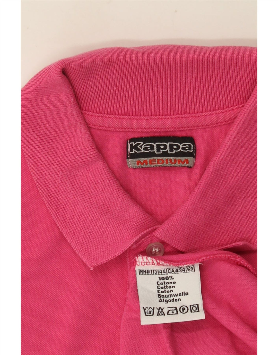 KAPPA Herren Poloshirt Mittelrosa Baumwolle