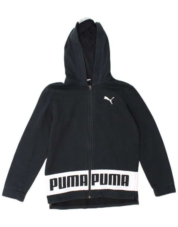 Puma Jungen Graphic Zip Hoodie Pullover 13–14 Jahre Marineblau Farbblock