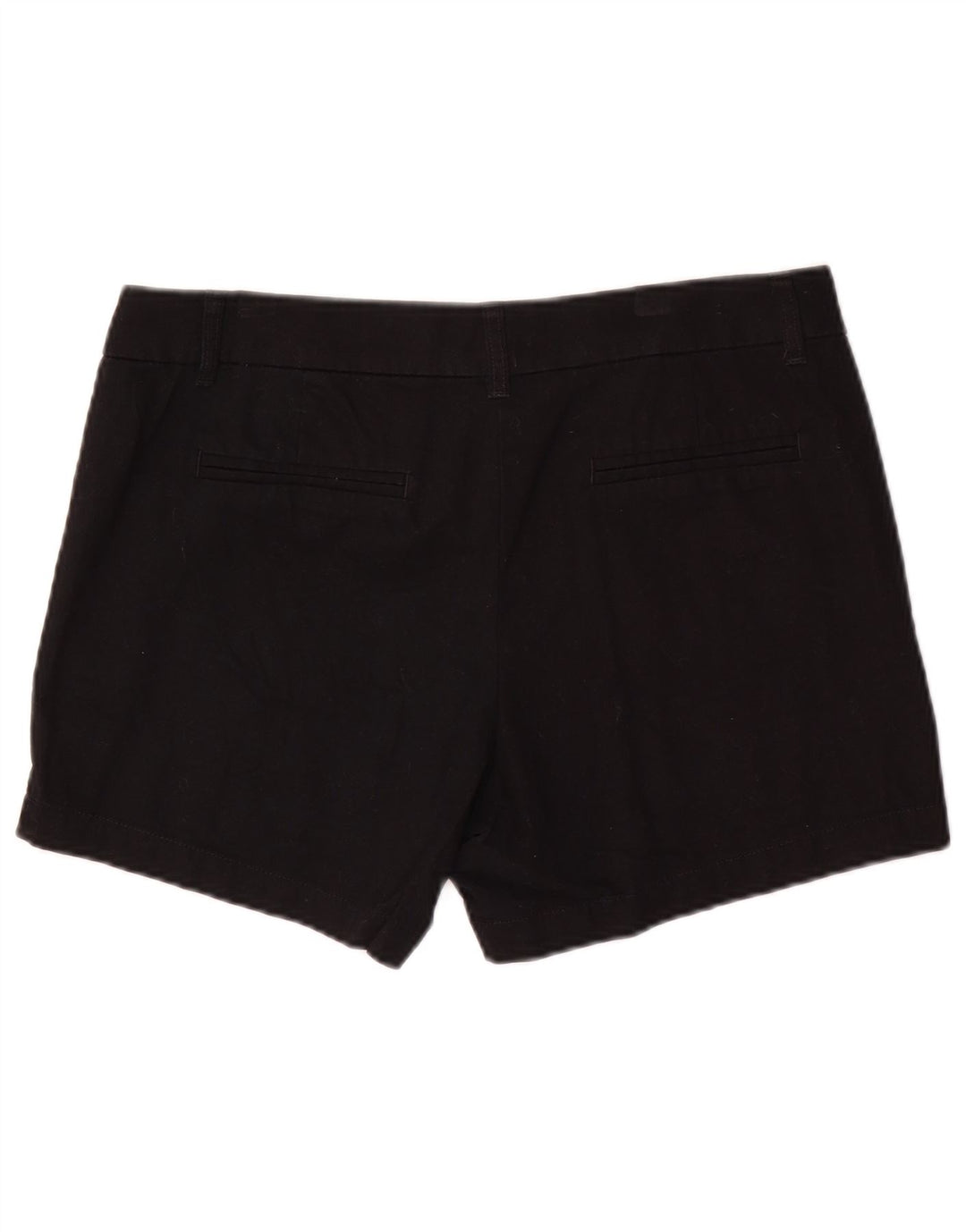 J. CREW Damen Chinoshorts US 10 Large W34 Schwarze Baumwolle