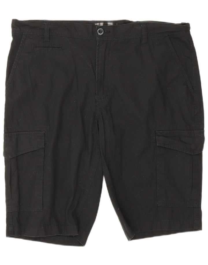 BPC SELECTION Herren Cargoshorts IT 50 Large W36 Schwarze Baumwolle