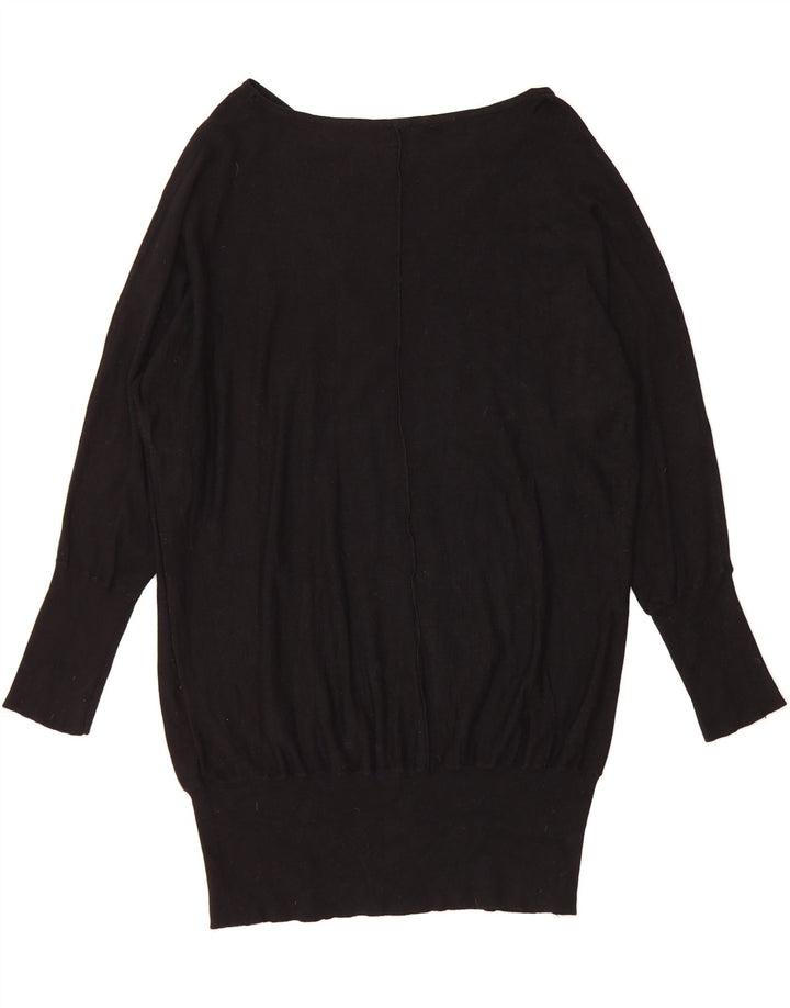 FLORELA RUBINO Womens Oversized Jumper Dress UK 14 Medium Black Vintage Florela Rubino and Second-Hand Florela Rubino from Messina Hembry 
