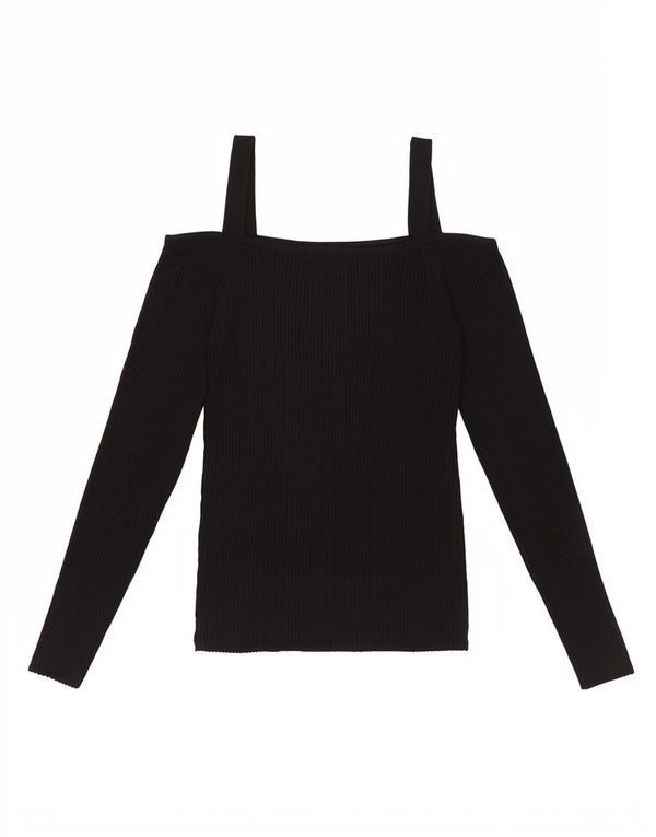 Schulterfreies Top für Damen von Guess, UK 12, Medium, Schwarz, Viskose