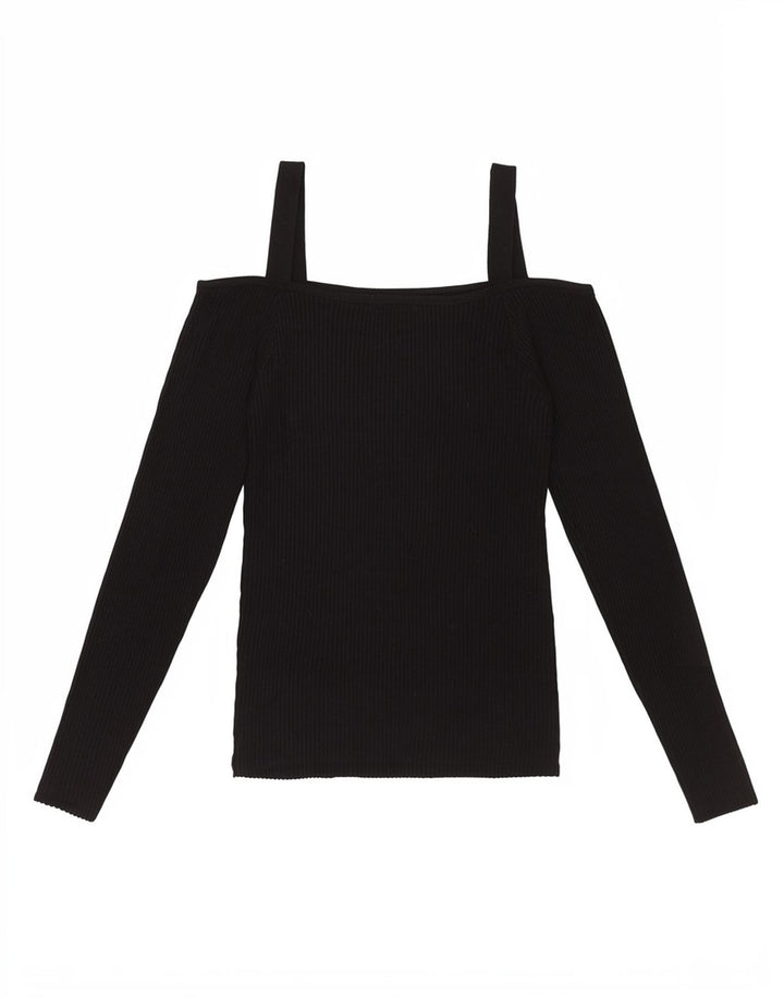 Schulterfreies Top für Damen von Guess, UK 12, Medium, Schwarz, Viskose