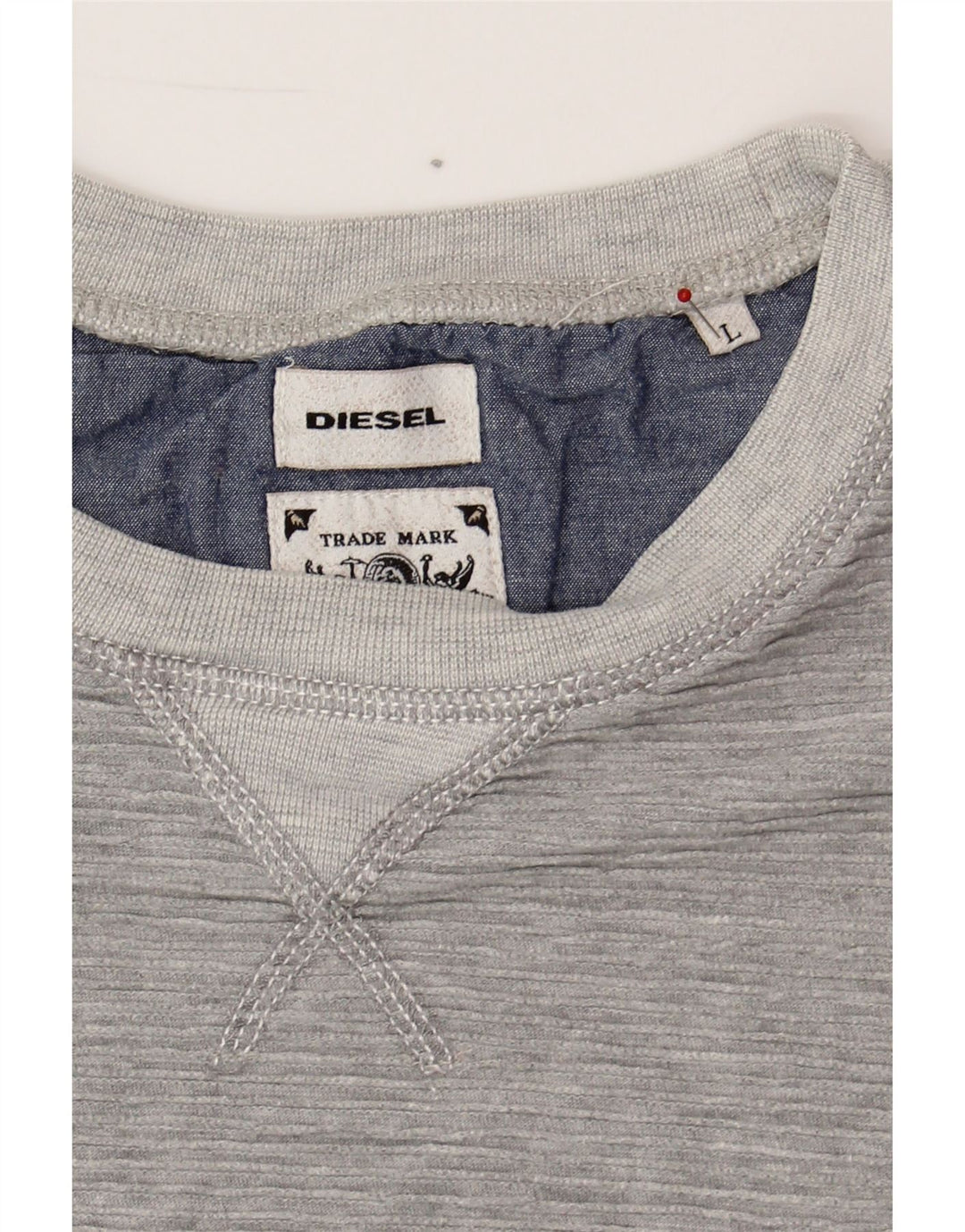 DIESEL Mens Sweatshirt Jumper Large Grey Cotton Vintage Diesel and Second-Hand Diesel from Messina Hembry 