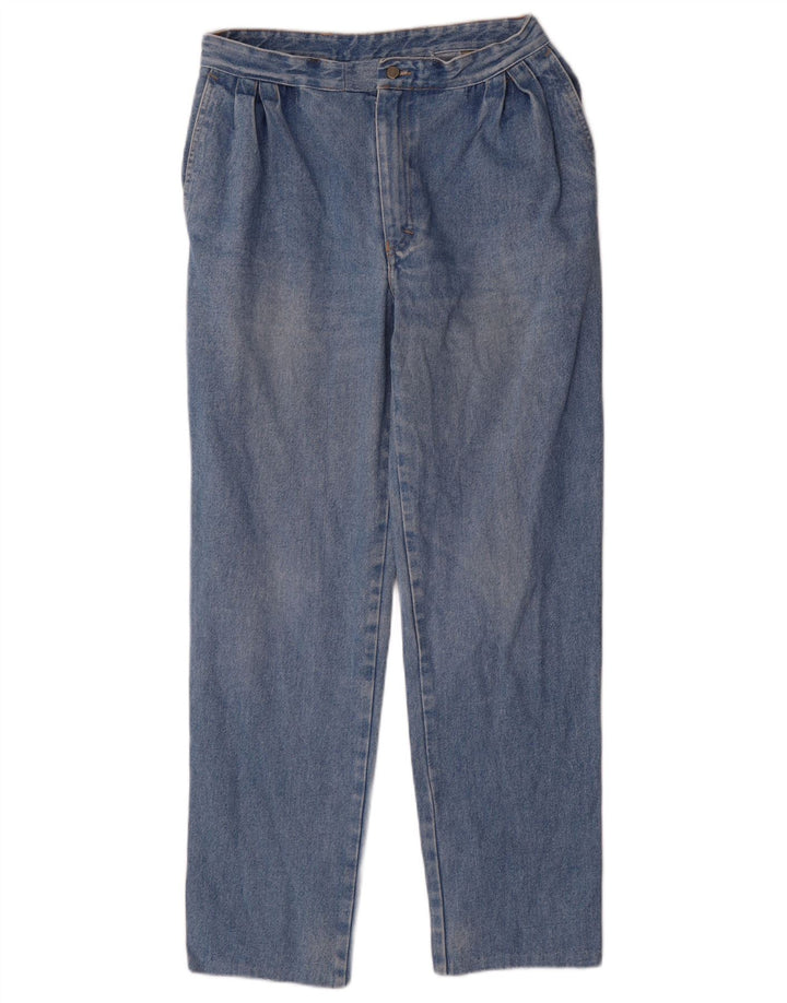 VINTAGE Womens Tapered Jeans UK 12 Medium W28 L30 Blue