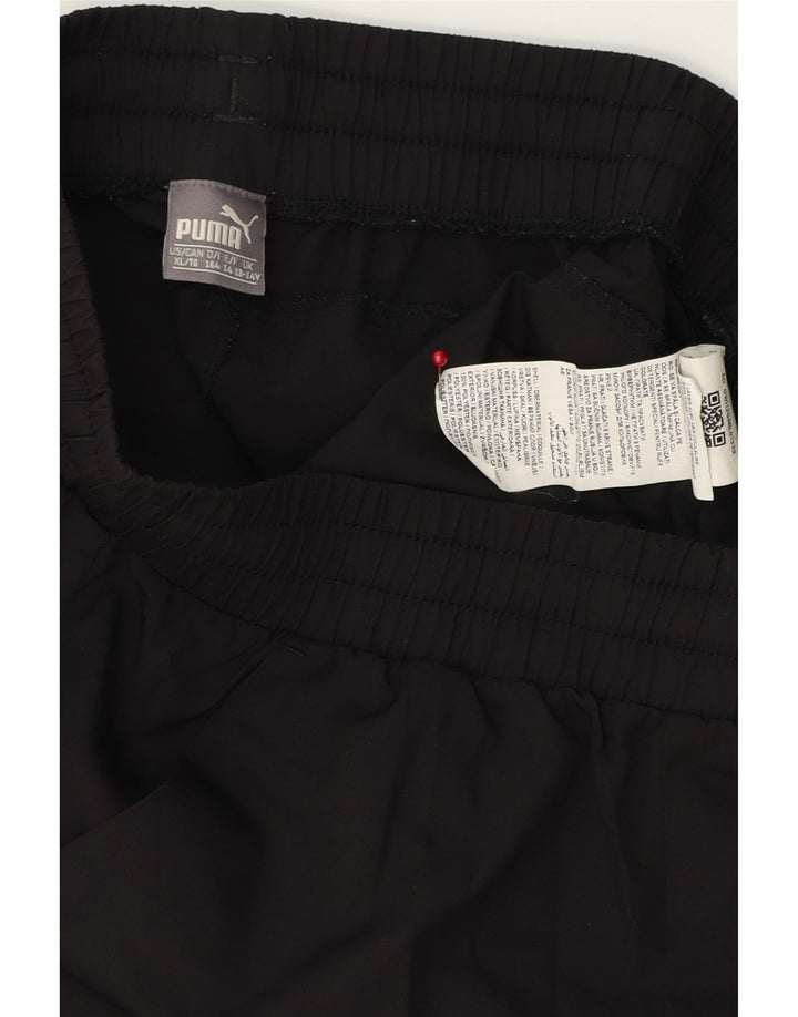 PUMA Mädchen Sportshorts 13–14 Jahre, schwarzes Polyester